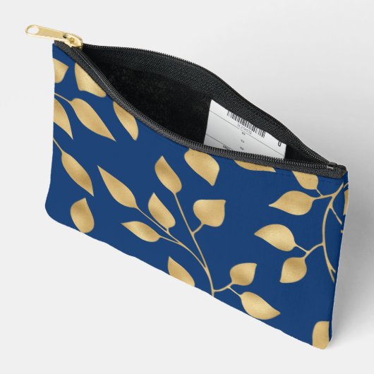 Sierblad ontwerp faux gouden blad patroon etui (Open)