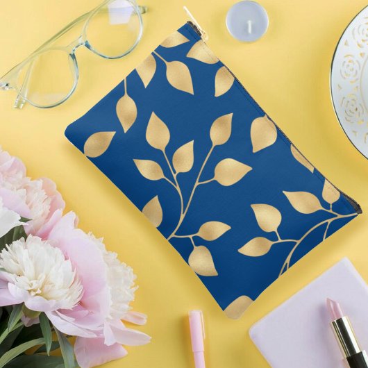 Sierblad ontwerp faux gouden blad patroon etui