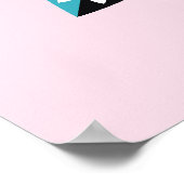 Sierbladeren-Bloem modern, abstract Poster (Hoek)