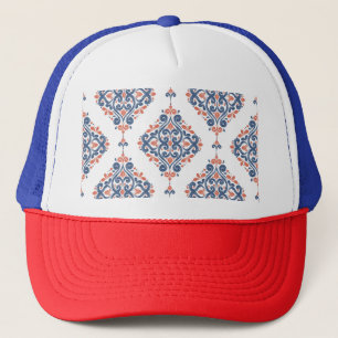 Sierblauw Sinaasappel: naadloos Trucker Pet