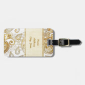  sierbloem 2 bagagelabel (Voorkant horizontaal)