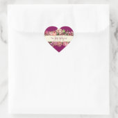 sierbloem doet mee aan de wereld hart sticker (Tas)