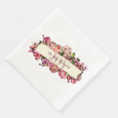 sierbloem doet mee aan de wereld servet (Hoek)