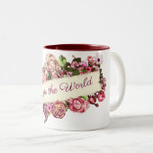   sierbloem doet mee aan de wereld tweekleurige koffiemok (Voorkant rechts)