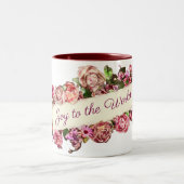   sierbloem doet mee aan de wereld tweekleurige koffiemok (Center)