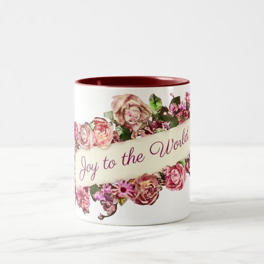   sierbloem doet mee aan de wereld tweekleurige koffiemok (Center)