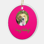 sierbloem keramisch ornament (Links)