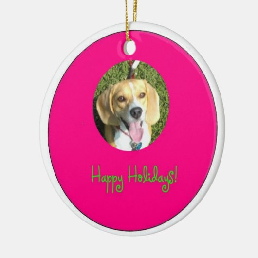 sierbloem keramisch ornament (Links)