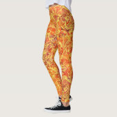 Sierbloem met textuur 02- Vintage uitstraling Leggings (Links)