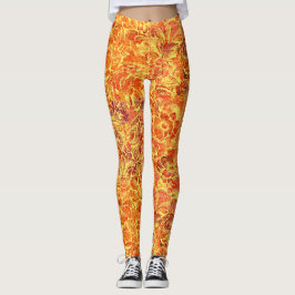 Sierbloem met textuur 02- Vintage uitstraling Leggings