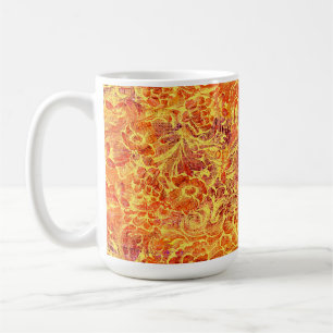 Sierbloem met textuur - vintage look koffiemok