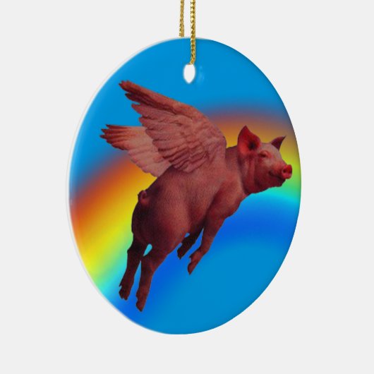 sierbloem voor vliegende varkens keramisch ornament (Rechts)