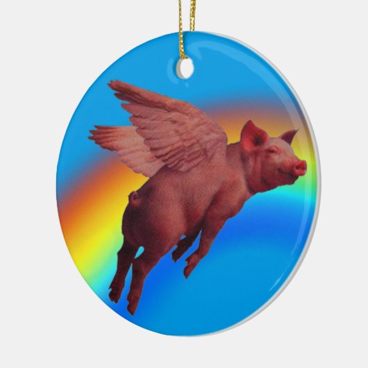 sierbloem voor vliegende varkens keramisch ornament (Links)