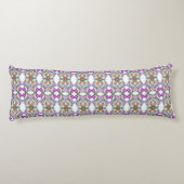 sierbloemen body pillow lichaamskussen (Achterkant)