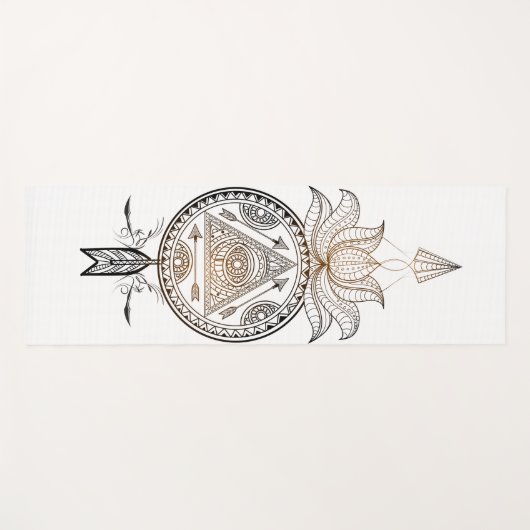 Sierbloemen Dream Catcher Yoga Mat (Voorkant (horizontaal))