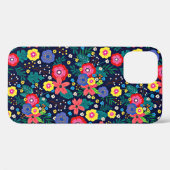 Sierbloemen En Bladeren Patroon-48675 Case-Mate iPhone Case (Achterkant (horizontaal))