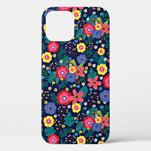Sierbloemen En Bladeren Patroon-48675 Case-Mate iPhone Case (Achterkant)