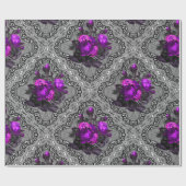 sierbloemen en paling cadeaupapier (Vlak)