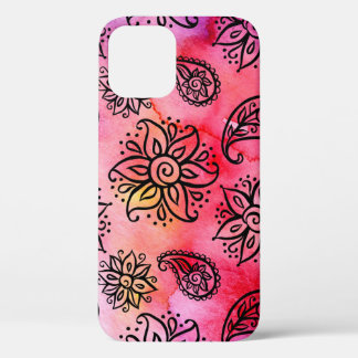 Sierbloemen: etnische naadloos Case-Mate iPhone case
