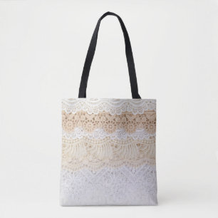Sierbloemen kant: Elegant Collectie Tote Bag