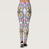sierbloemen leggings (Achterkant)