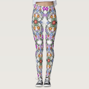 sierbloemen leggings