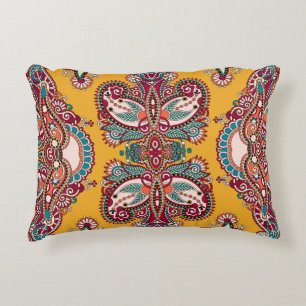 Sierbloemen Paisley: traditionele bandana Accent Kussen