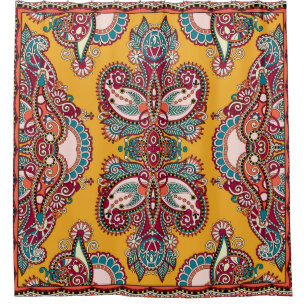Sierbloemen Paisley: traditionele bandana Douchegordijn