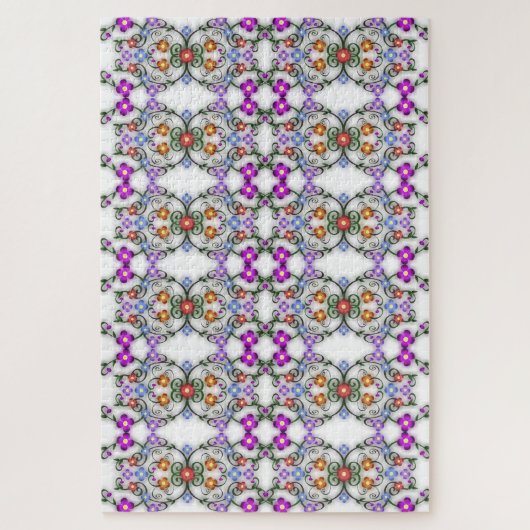 sierbloemen puzzel legpuzzel (Verticaal)