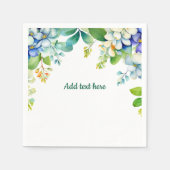 Sierbloemen TEMPLATE hangend Servet (Voorkant)