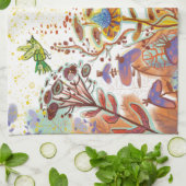 sierbloemen theedoek (Gevouwen)