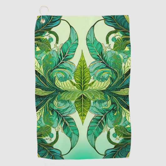 Sierbloemen Tropisch  Golfhanddoek (Voorkant)