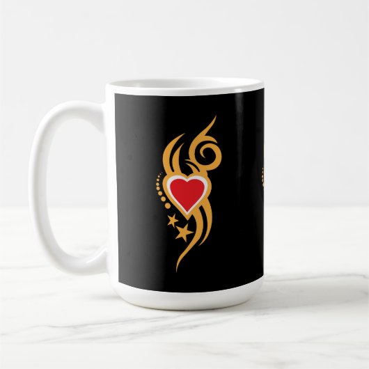 Sierbloemhart Tattoo Koffiemok (Links)