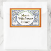 Sierbloemknoppen Honey Jar Rechthoekige Sticker (Tas)