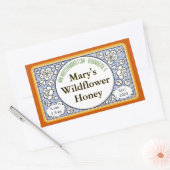 Sierbloemknoppen Honey Jar Rechthoekige Sticker (Envelop)