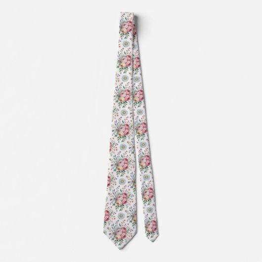 Sierbloemmotief Stropdas (Voorkant)