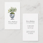 Sierboomtuinier met citroenboom visitekaartje (Voorkant / Achterkant)