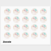 Siercreme Ombre-cakezak glans Ronde Sticker (Vel)