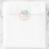 Siercreme Ombre-cakezak glans Ronde Sticker (Tas)