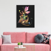 Sierdoek met feeën van de drakenbollen canvas afdruk (Insitu (Woonkamer))
