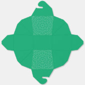 Sierdoos met smaragdgroen geometrisch patroon – Aa Bedankdoosjes (Ongevouwen)