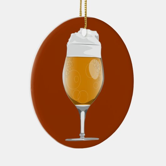 sierglas voor bier keramisch ornament (Rechts)