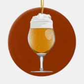 sierglas voor bier keramisch ornament (Voorkant)