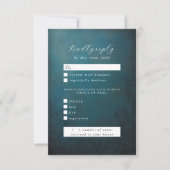  siergouden gebladerte RSVP maaltijdkeuzes (Voorkant)