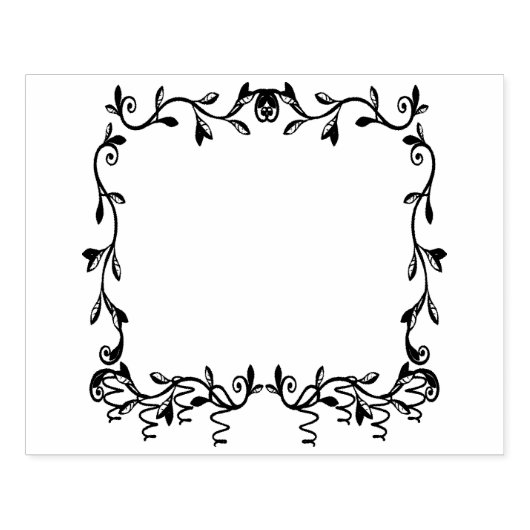 Siergrens nr.1 rubberstempel (Afrduk)