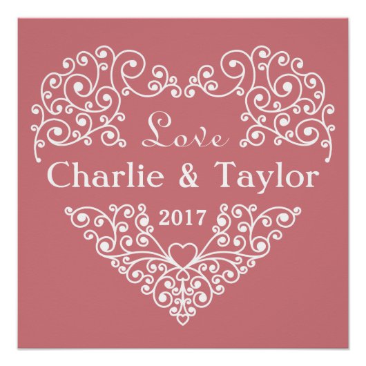 Sierhart aangepaste tekst poster (Voorkant)