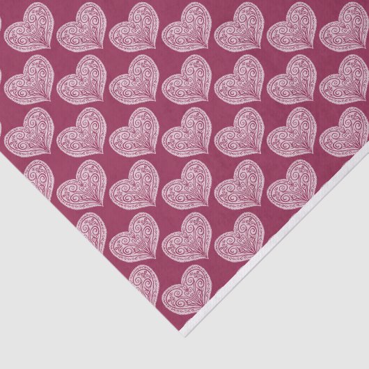 Sierhart in Bourgogne Tissue Paper Tissuepapier (Detail)