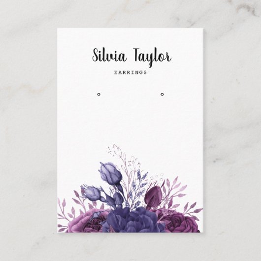 sierjuwelen voor florale weergave visitekaartje (Voorkant)