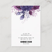 sierjuwelen voor florale weergave visitekaartje (Achterkant)