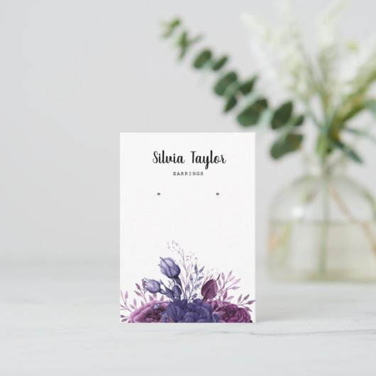  sierjuwelen voor florale weergave visitekaartje (Staand voorkant)